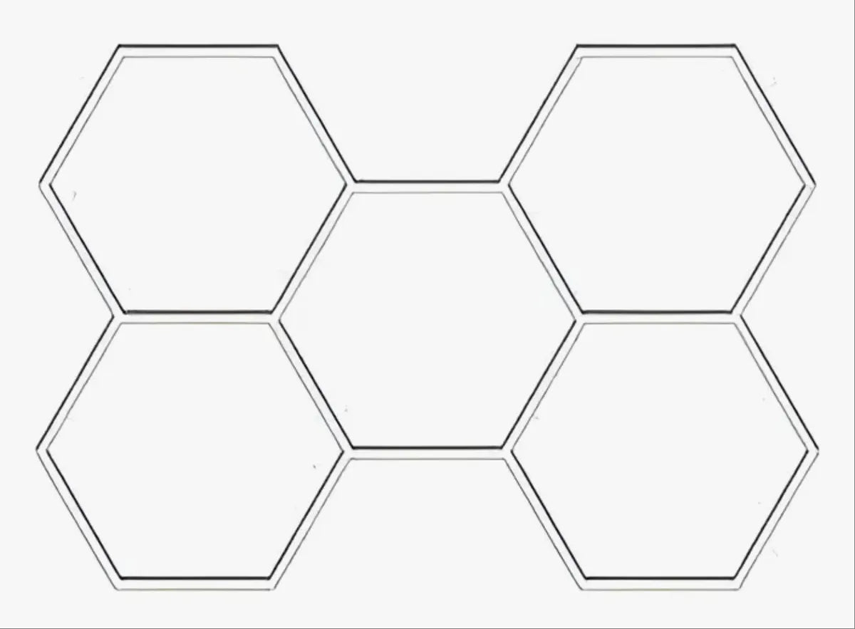 Luz de Techo LED Hexagonal Colmena – Iluminación Profesional para Talleres y Barberías