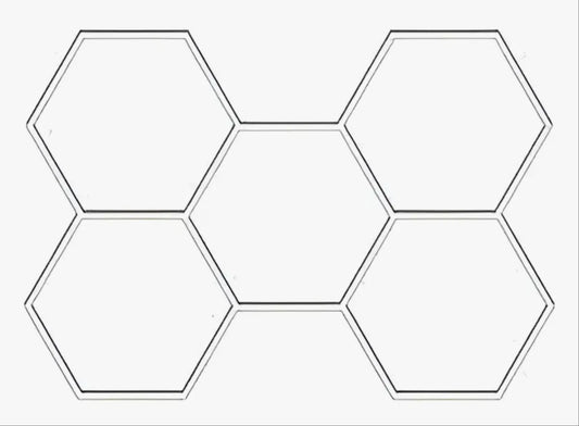 Luz de Techo LED Hexagonal Colmena – Iluminación Profesional para Talleres y Barberías