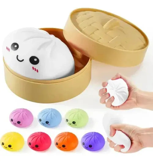 Pelota Antiestrés Con Forma De Dumpling Kawaii Variado