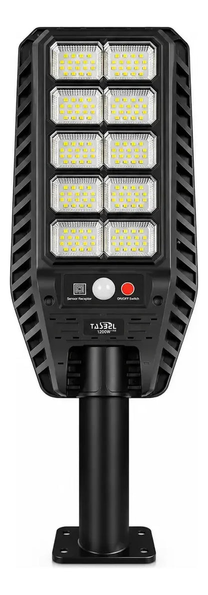 Foco Solar 1000w + Sensor + Soporte + Control Remoto 180 Led