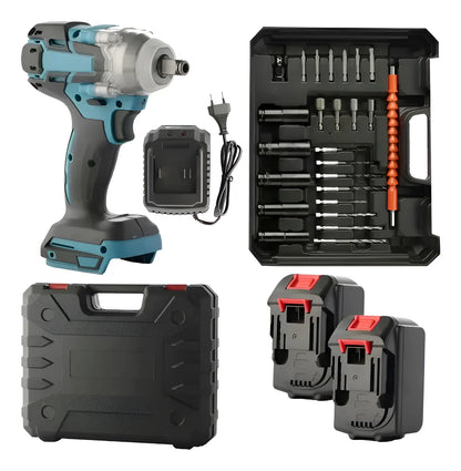 Taladro LLave de Impacto  de 98v Tasbel Con Accesorios + Mandril Incluido