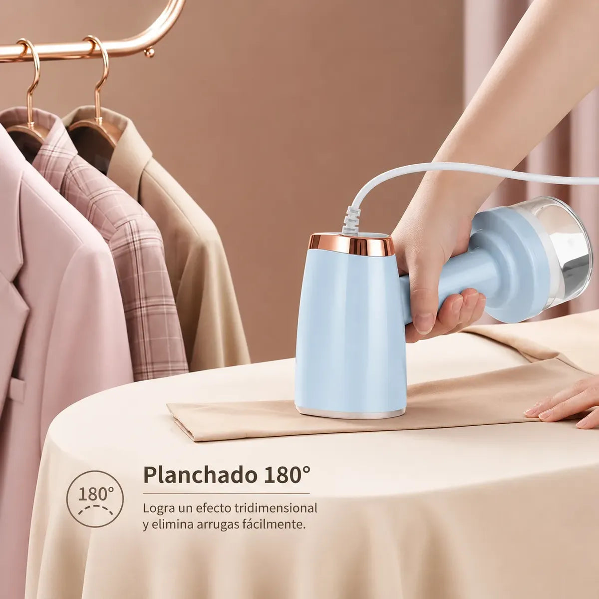 Plancha Vaporizadora De Ropa Portátil Elimina Arrugas Rápido