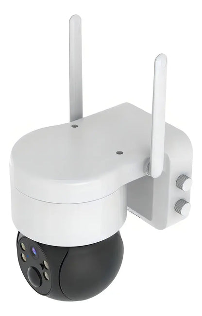 Cámara Qp Solar Para Exteriores Ip 1080 Inalámbrica 360 Color Blanco