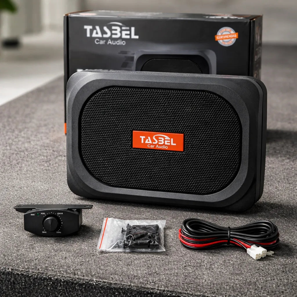 Subwoofer Amplificado Auto Bajo Asiento 4800w 12v Tasbel