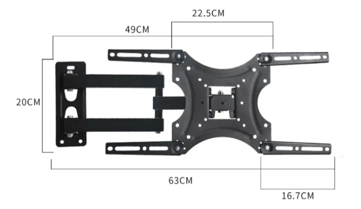 Soporte Tv Generico Con Brazo 14 A 55 Pulgadas 50kg