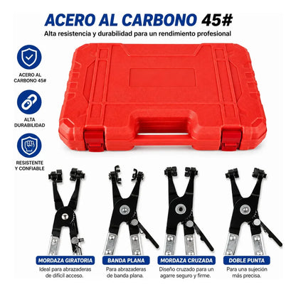 Set De Alicates Extractor Abrazaderas De Manguera Mecánica