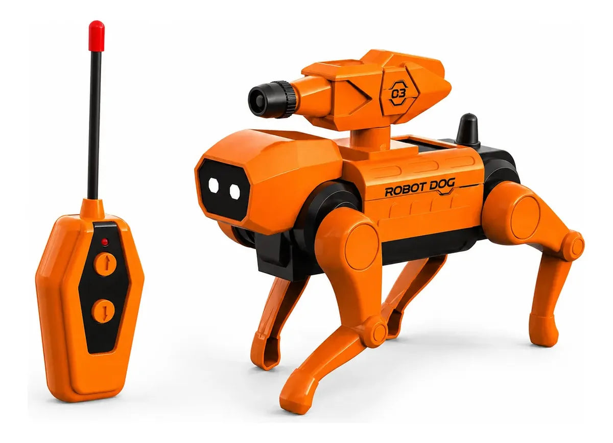 Perro Robot Interactivo Armable Control Remoto Luz Y Sonido