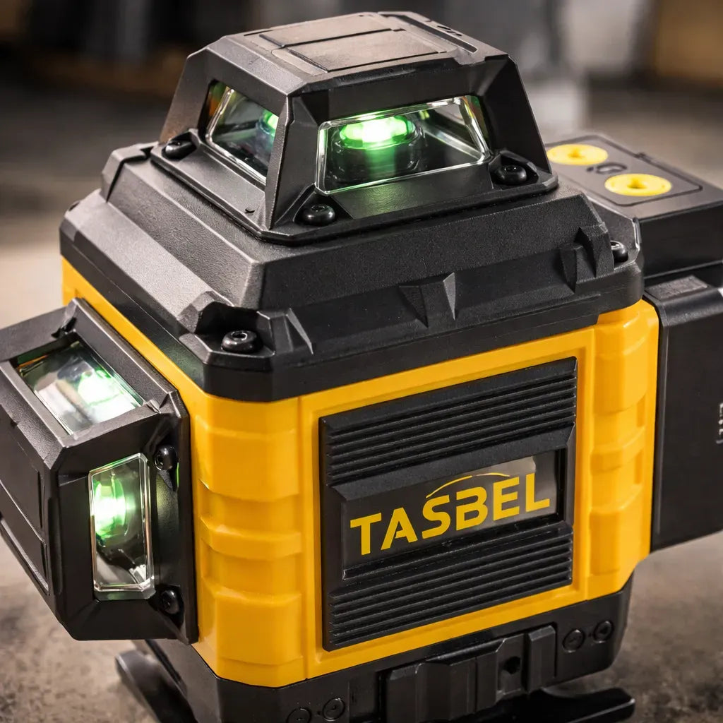 Nivel Laser 3d + Soporte 2 Baterias Marca Tasbel Con Tripode 16 lineas