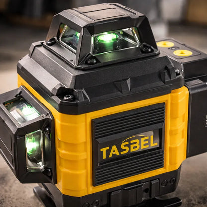 Nivel Laser 3d + Soporte 2 Baterias Marca Tasbel Con Tripode 16 lineas