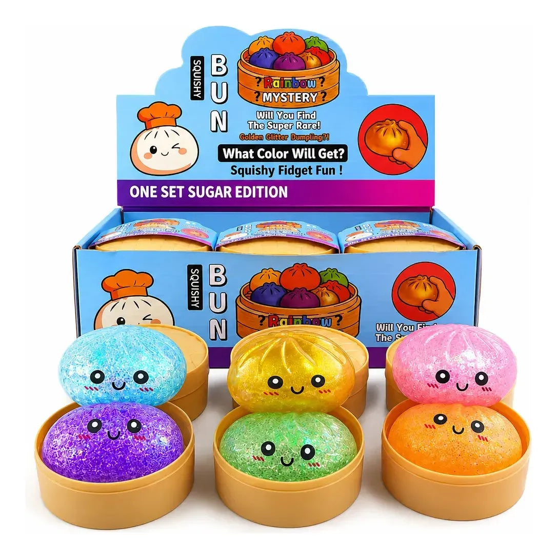 Pelota Antiestrés Con Forma De Dumpling Kawaii Variado