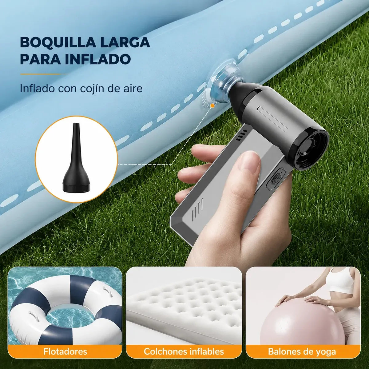 Soplador Aspirador Inalámbrico 2 En 1 Multifuncional Potente