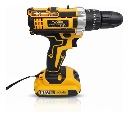 Taladro Destornillador Inalámbrico 98v + 2 Bateria + Accs