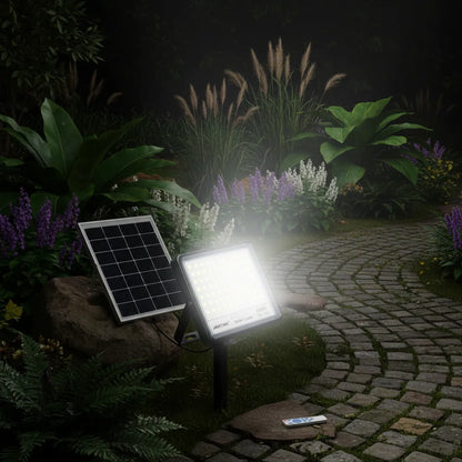 Foco Led Solar Reflector Jortan Con Panel 400w Alta Potencia