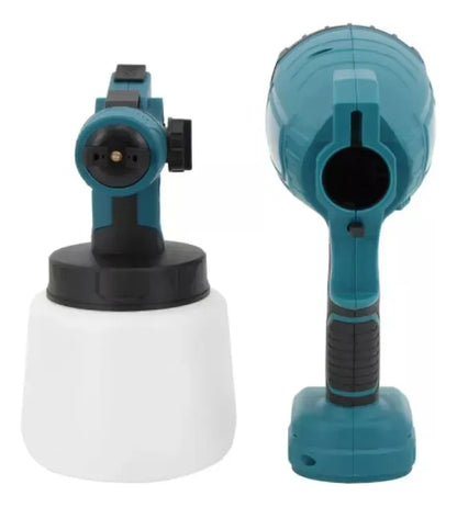 Pistola De Pulverización Inalambrica 98v 1000ml + 2 Baterias Azul Petróleo