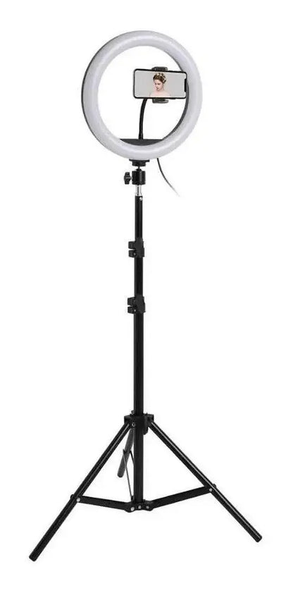Aro De Luz Led Grande 31cm 12 Con Tripode 2.1m Tik Tok Color de la estructura Blanco+ tripode