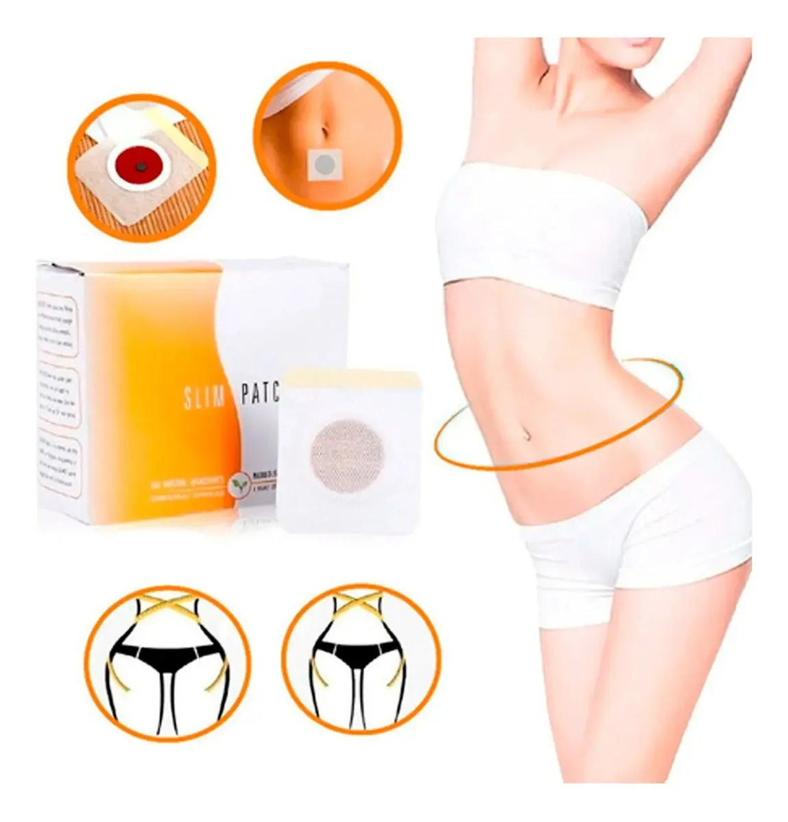 Pack 60parches Reductor Adelgazantes Slim Reductores