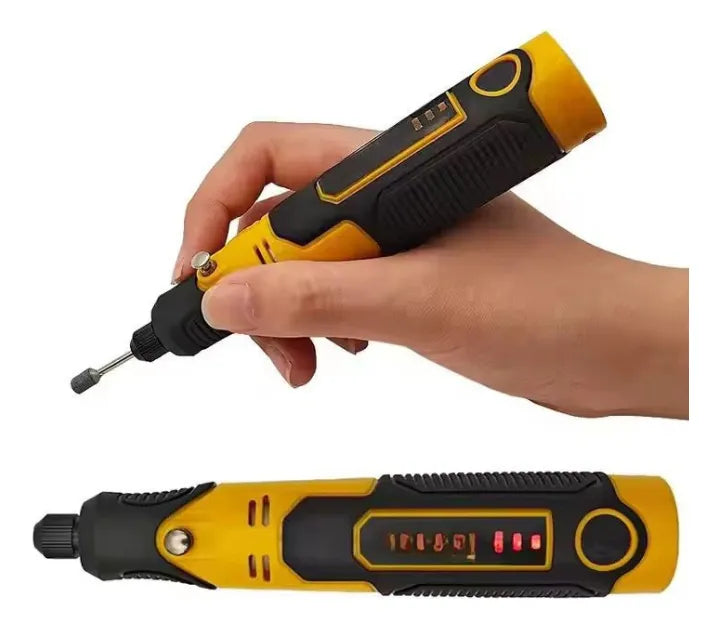 Mini Dremel Inalámbrico Recargable 3.6v mas de 42 Piezas Mini Torno