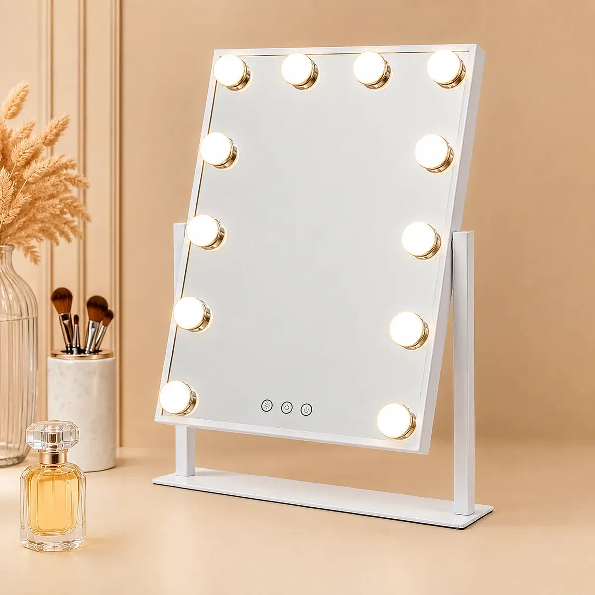 Espejo Maquillaje Hollywood Led Táctil Profesional 3 tonos