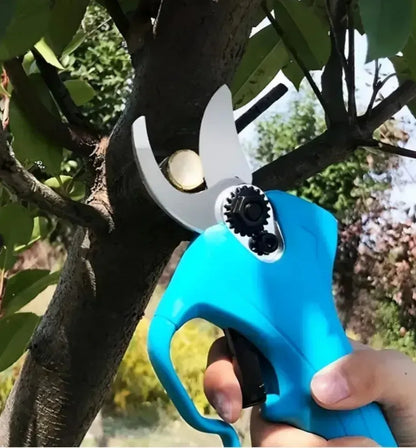 Kit Jardinería Mini Motosierra+tijera Podadora Azul Petróleo