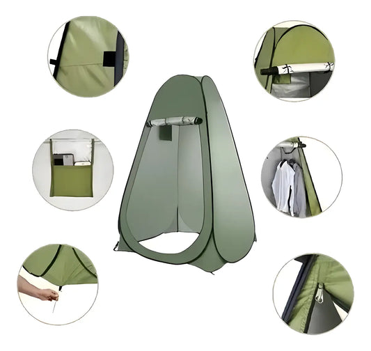 Carpa Caseta Baño Vestidor Portátil Camping Outdoor Trekking