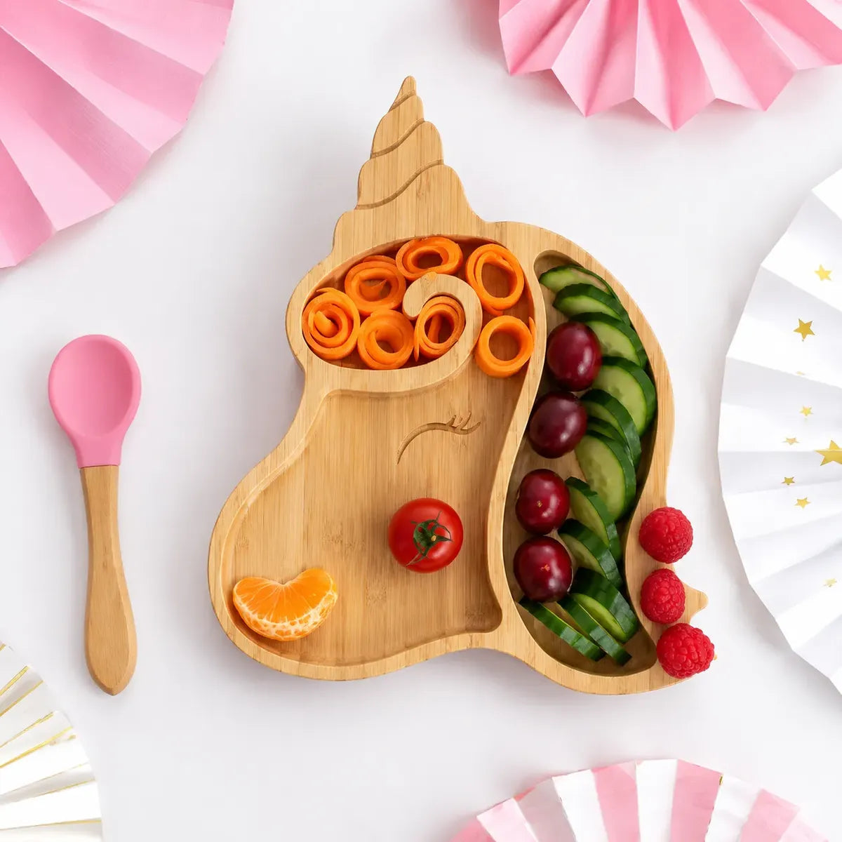 Tabla De Picar Unicornio Bandeja Comida Niño Fiesta Infantil