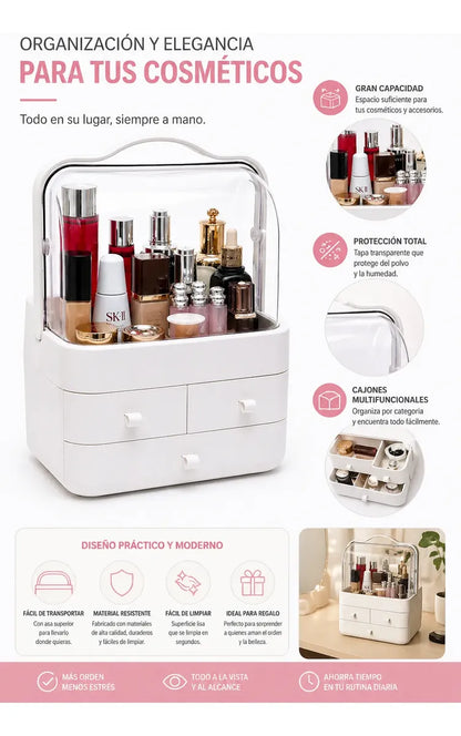 Organizador De Maquillaje Cosméticos Impermeable Antipolvo