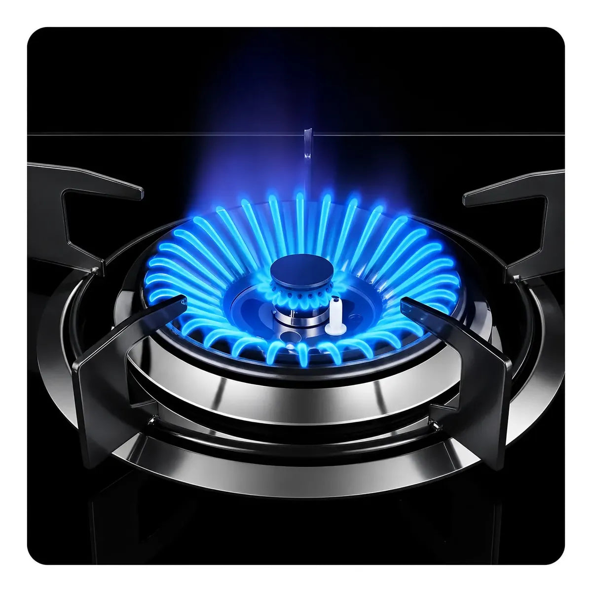 Encimera A Gas Anafe 3 Quemadores Vidrio Templado Boko