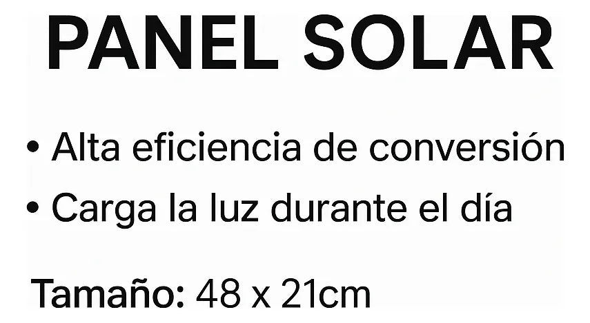 Foco Solar LED Exterior 1200W