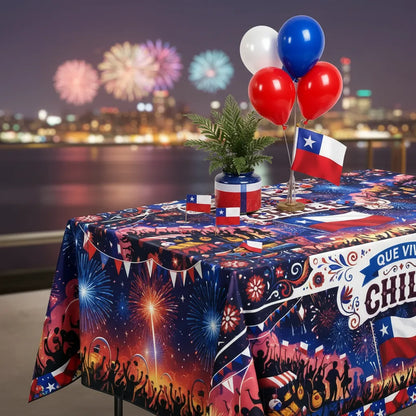 Mantel Funda Mesa Fiestas Patrias 76x183cm Diseños Variados
