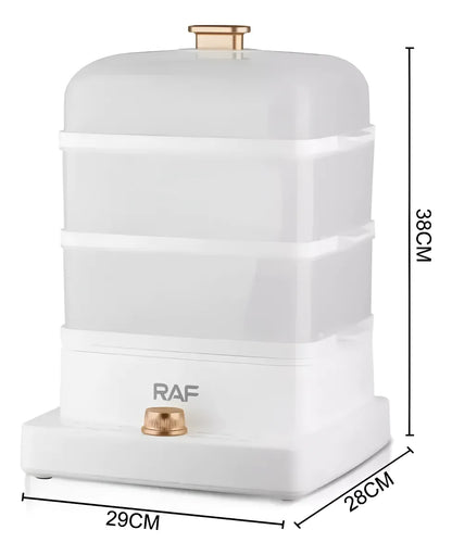 Vaporera De Alimentos Eléctrica RAF 12L – 3 Niveles 1200W