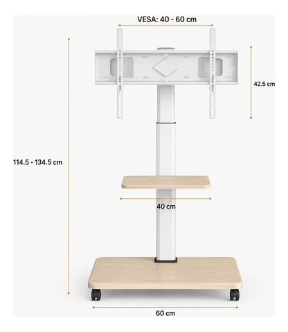 SOPORTE MÓVIL PARA TV 37” A 75” – RESISTENCIA, ESTABILIDAD Y ELEGANCIA