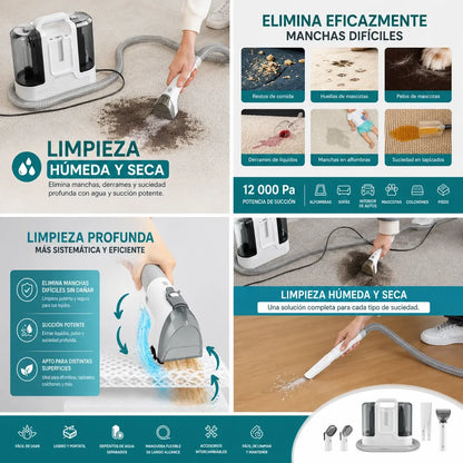 Aspiradora Limpiadora Tapiz Sillones Alfombras 6 Boquillas