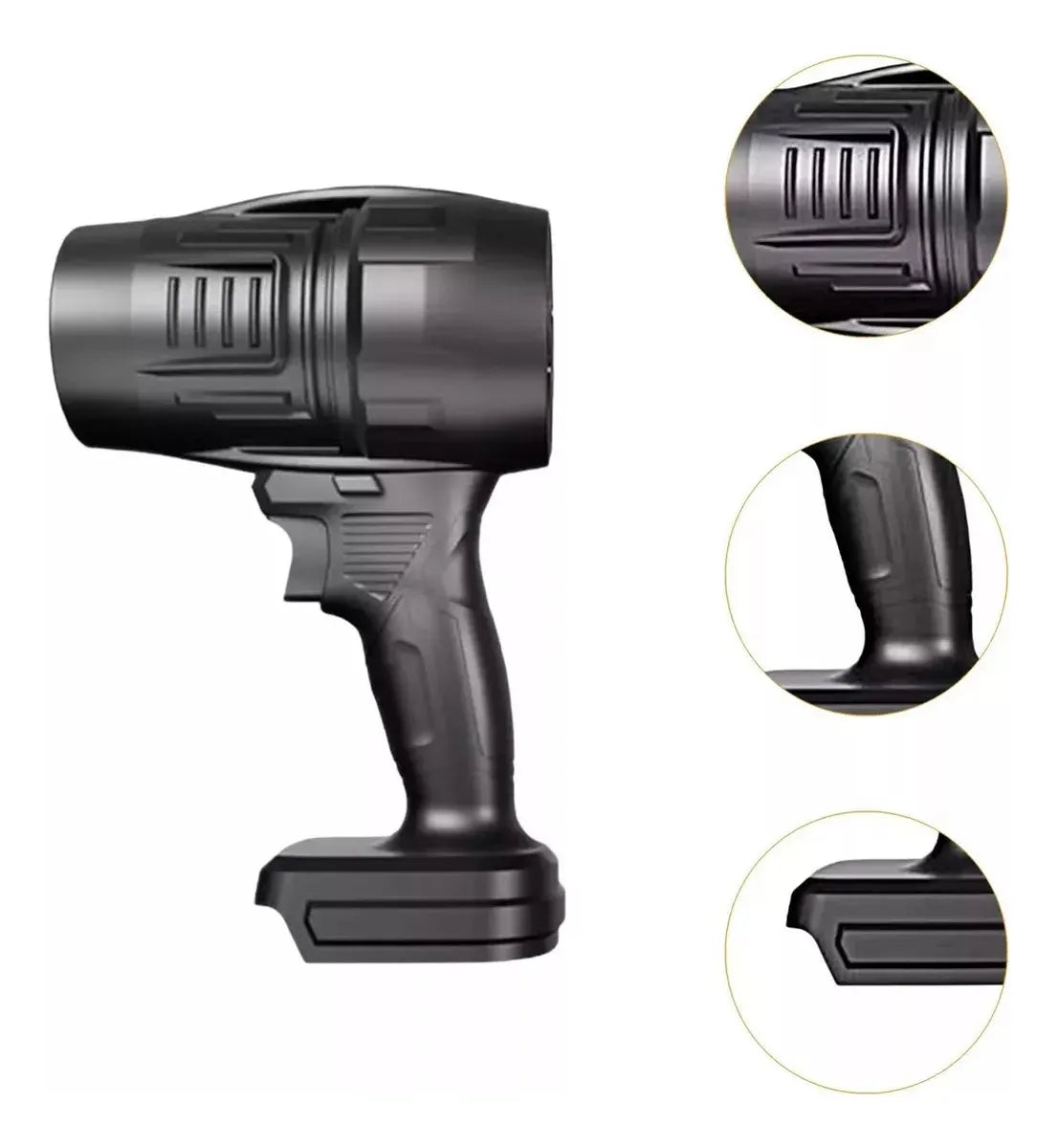 Soplador De Aire Para Barrer Hojas Secas O Secar Autos Negro