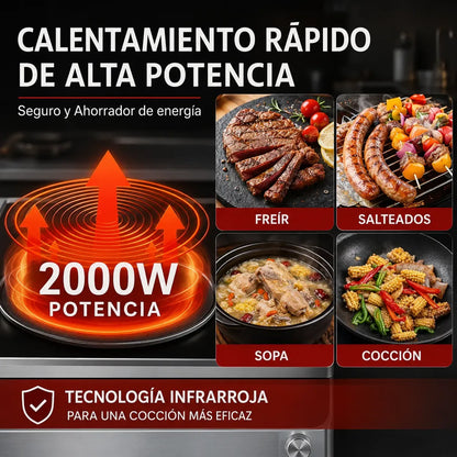 Cocina Encimera De Inducción Eléctrica 1 Plato 2000w Raf