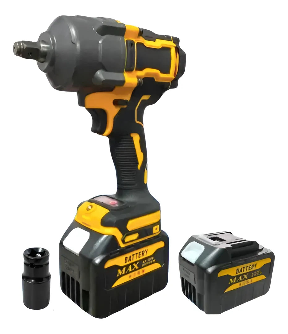 Llave De Impacto Inalámbrica Profesional 1500nm + 2 Baterías