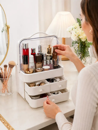 Organizador De Maquillaje Cosméticos Impermeable Antipolvo