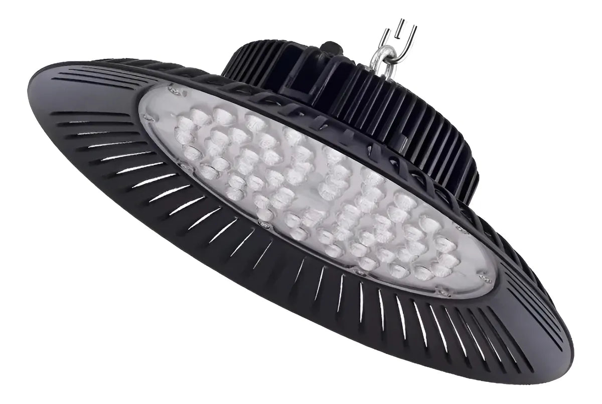 Foco Ufo 100W Color Negro para Galpones, Estadios  E.T.C Reflectores