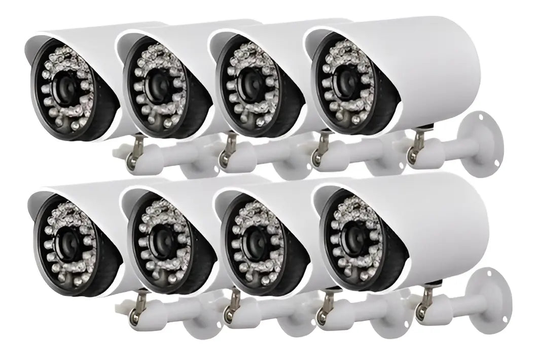 Cámara De Vigilancia Genérica 8 Unidades Fhd 1080p Con Dvr