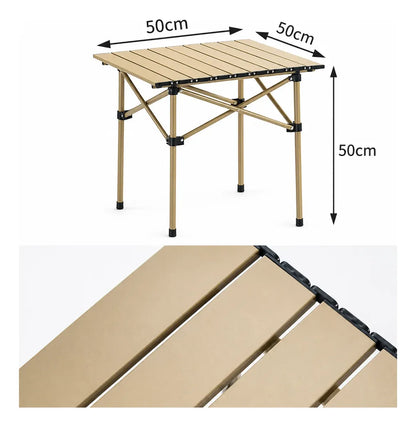 Set Camping Mesa Plegable Y 2 Sillas Portátiles Picnic Viaje