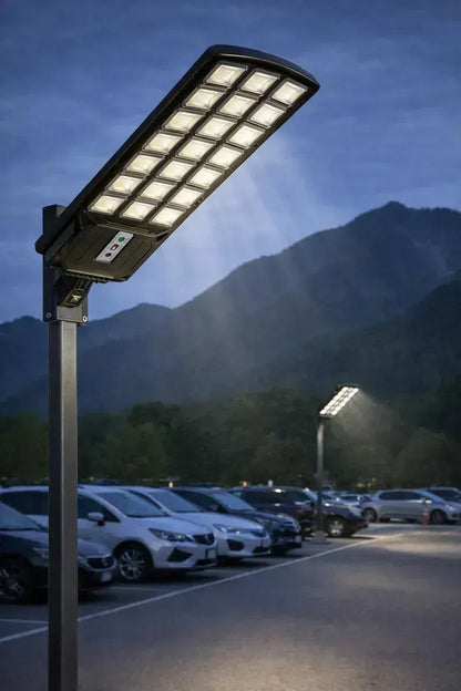 Pack X3 Foco Solar Led 2000w + Soporte Y Control Osmao