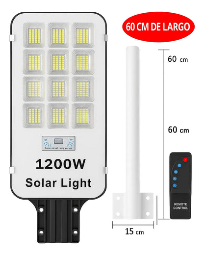 Foco Solar LED Exterior 1200W