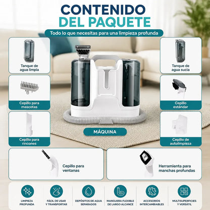 Aspiradora Limpiadora Tapiz Sillones Alfombras 6 Boquillas