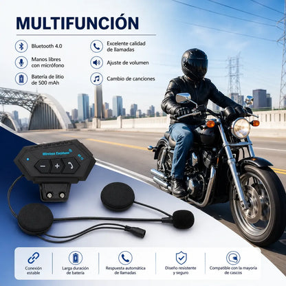 Intercomunicador Bluetooth Para Casco Moto Manos Libres Bt12