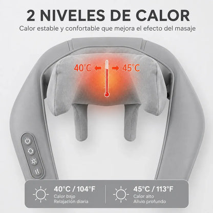 Masajeador Muscular Termoterapia Hombros Cuello Cervical