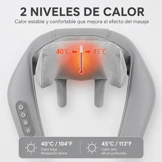 Masajeador Muscular Termoterapia Hombros Cuello Cervical