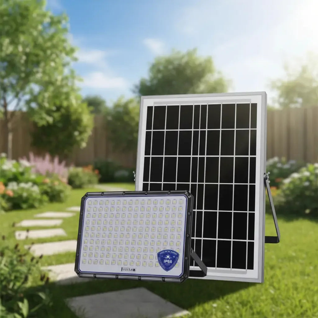 Foco Solar Led 5000w Jortan Exterior Con Control Remoto