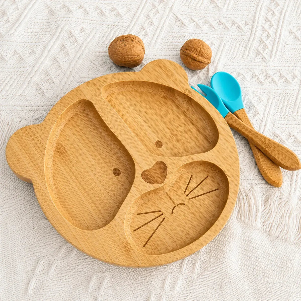 Tabla De Picar Forma Oso Bandeja Comida Niño Fiesta Infantil