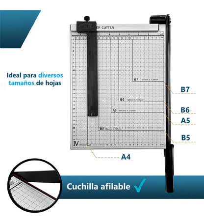 Guillotina Metálica A4 30cm Guillotina metálica.