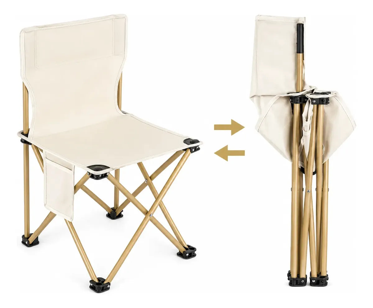 Set Camping Mesa Plegable Y 2 Sillas Portátiles Picnic Viaje