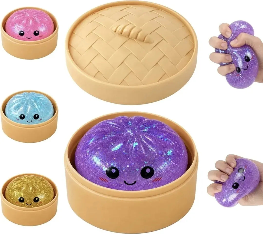 Pelota Antiestrés Con Forma De Dumpling Kawaii Variado